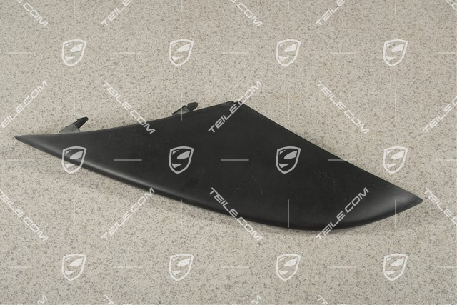 Front bumper disc / trim, Upper, Black, L