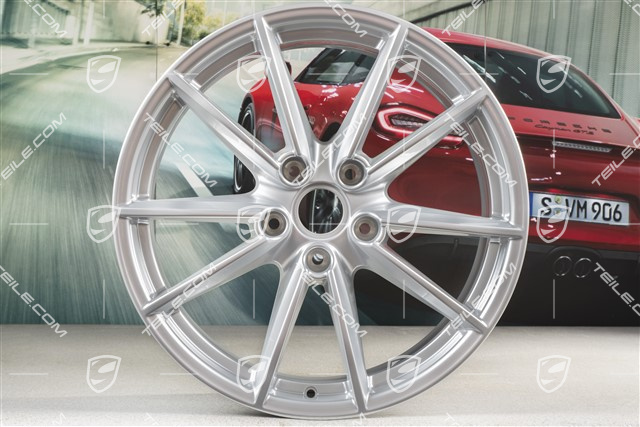 20+21" Felgensatz Carrera S, Felgen: vorne 8,5J x 20 ET53 + hinten 11,5J x 21 ET67, Brilliantchromlack
