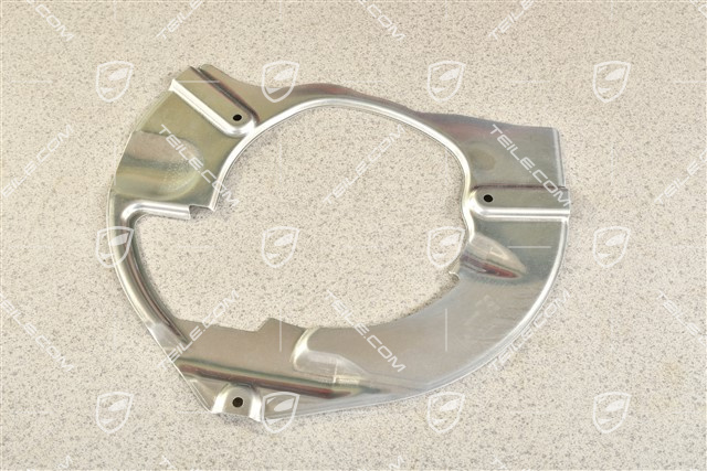 Front axle disc brake protective plate, L