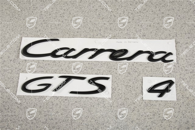 Carrera 4 GTS Emblemat / napis, czarny Carrera 4 GTS Emblemat / napis, czarny