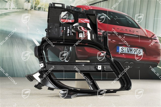 Side ventilation grille / retaining frame, black, Diesel, L