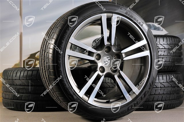 20-inch Turbo II summer wheel set, wheels 9,5 Jx20 ET 65+11 Jx20 ET 68+ tyres 255/40 ZR 20 (101Y) XL, mint condition / 100 km