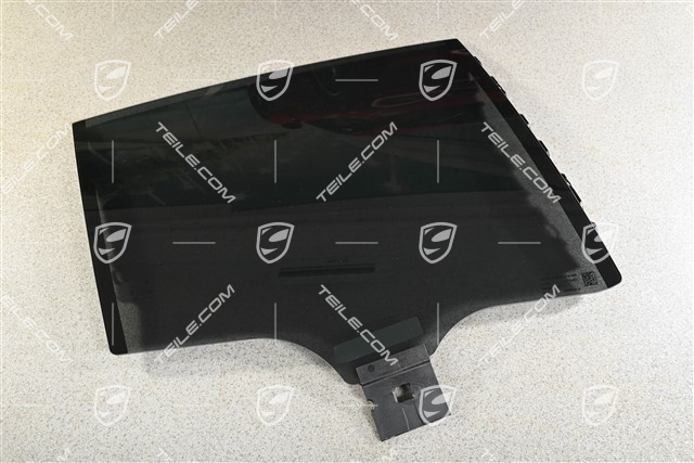 Rear door side window glass, Insulating / dark tinted privacy glass, R
