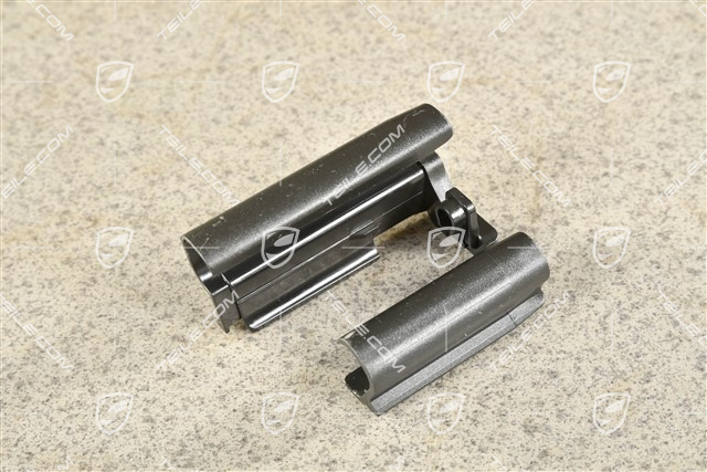 Abdeckung für Sitzschiene, Schwarz, Vorne, L