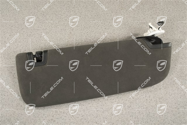 Sonnenblende, Alcantara, schwarz, L