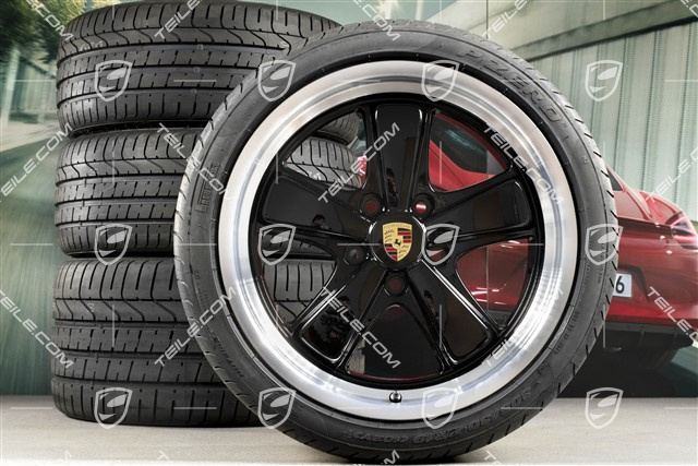 19" Sommerräder Satz "911 Sport Classic", Felgen 8,5J x 19 ET55 + 11,5J x 19 ET67, Michelin Reifen 235/35 ZR19 + 305/30 ZR19