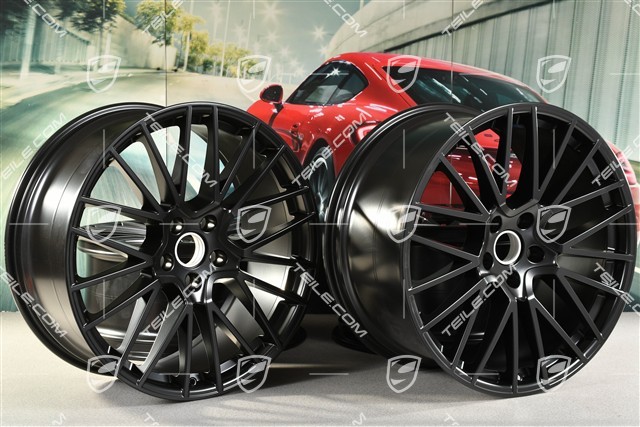 22-inch wheel rim set RS Spyder, 10J x 22 ET48 + 11,5J x 22 ET52, black satin-matt