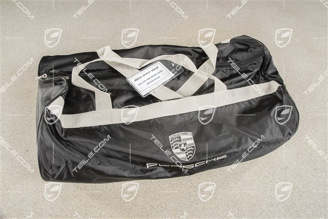 Abdeckhülle, Innen, farbig Porsche Wappen und Schwarzes Schriftzug
