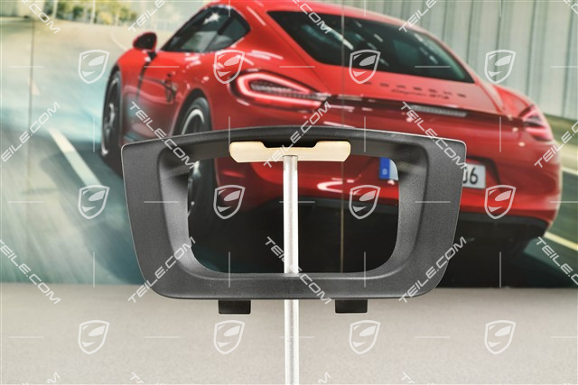 Cover trim ACC, center, Black matte