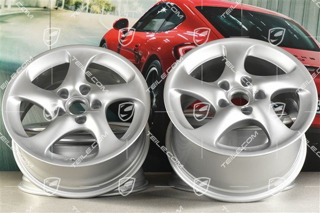 18-inch Turbo Look II wheel set, 8J x 18 ET50 + 10J x 18 ET65