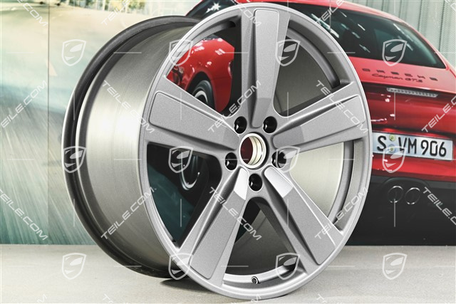 22" Felgensatz Cayenne Exclusive Design Sport, 10J x 22 ET48 +11,5J x 22 ET61, vesuvgrau