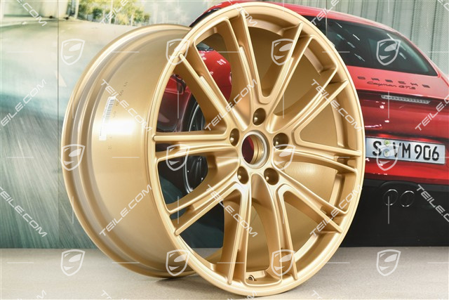 21" Felge Panamera Exclusiv, 11,5J x 21 ET69, Aurum Seidenmatt