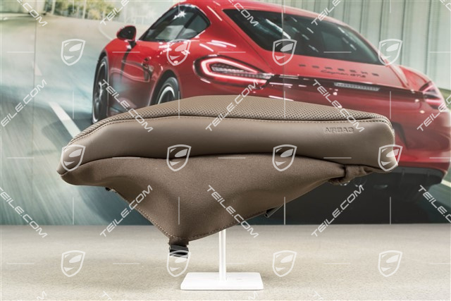 Tapicerka oparcia, poszycie boczne, perforacja Airbag, Saddle Brown, L