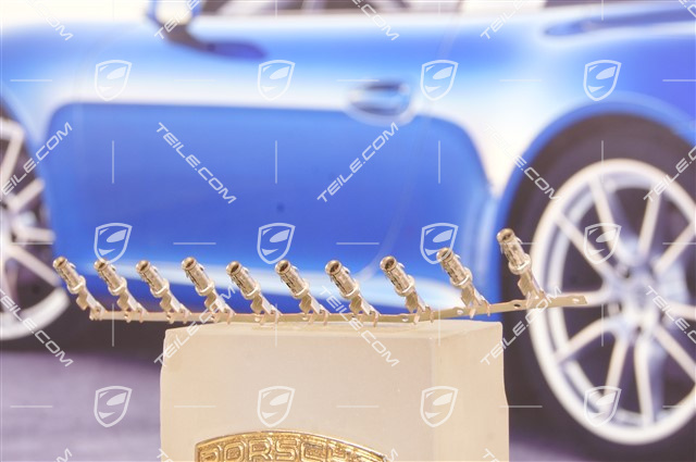 Cylindrical connector / socket / PIN / crimps / wiring, 1 pcs.