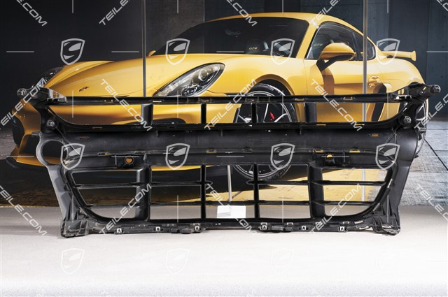 Front bumper, Aerokit centre ventilation grille with ACC and Park Assist, Black matte