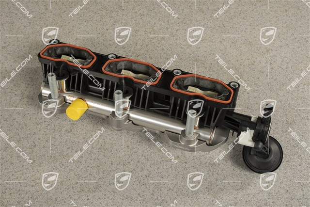 3,0L Hybrid, Ansaugstutzen / Ansaugkrümmer mit Kraftstoffverteiler / Einspritzleiste und Unterdruckdose , R