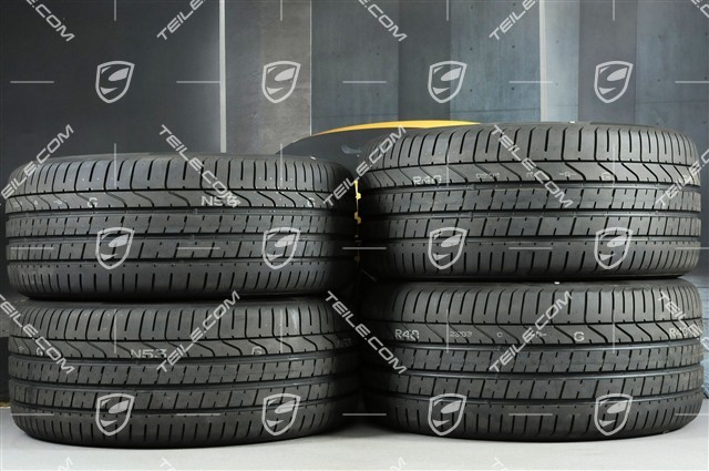 21-inch Cayenne RS Spyder summer wheel set, rims 9,5J x 21 ET46 + NEW 11,0J x 21 ET49 + Pirelli P Zero summer tyres 285/40 R21 + 315/35 R21