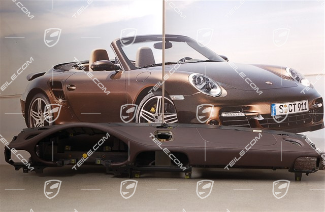 Schalttafel Verkleidung, Oberteil, Leder, cocoa, Sport Chrono