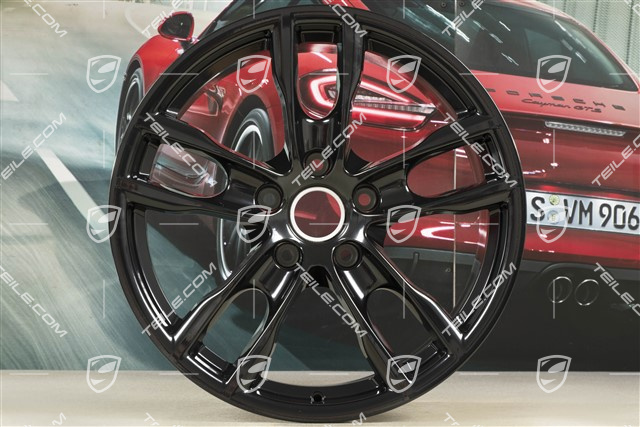 19-inch wheel Boxster S III, 9,5J x 19 ET45, black high gloss