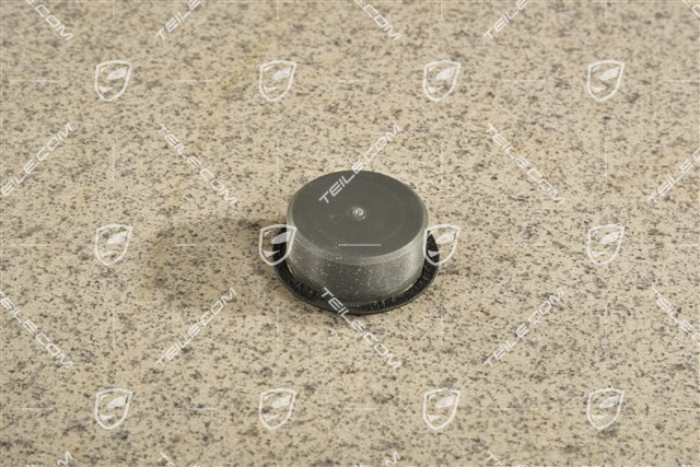 Cap / plug, Black, L=R