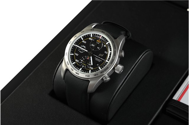 Porsche Design Chronograph 911 992 GT3, custom-built, black/yellow