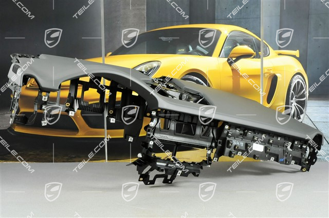 Dashboard trim, leather, Slate Grey