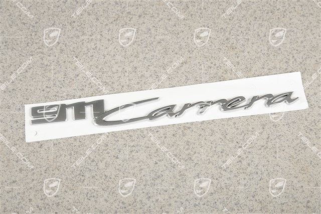Schriftzug/Logo "911 Carrera", silber