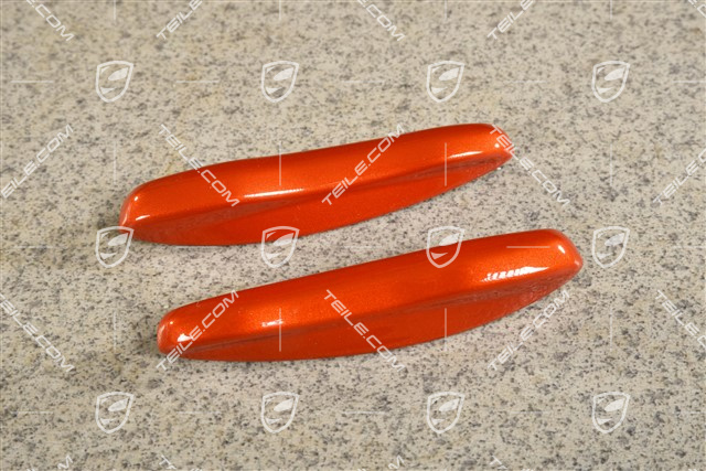 Vehicle key side faces / Key cap, Painted / lacquered, set Papaya