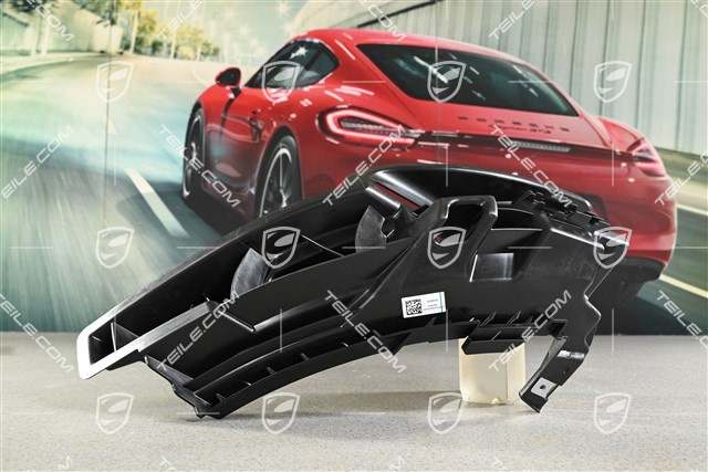 Rear bumper retaining strip, R