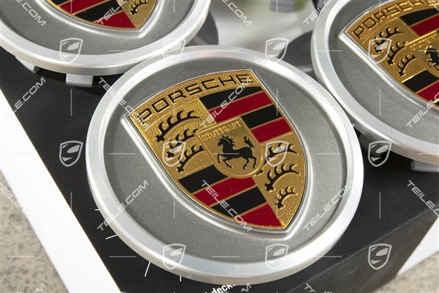 Wheel hub set (4 pcs.), Platinum Silver