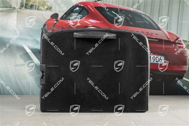 Notsitzrückenlehne / Rücksitz / Rückenlehne, hinten, Kunstleder, schwarz, coupe, L