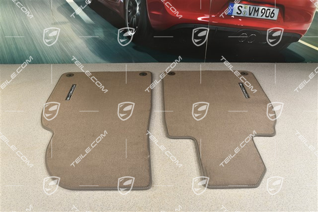 Fußmattensatz vorne (L+R), Achatgrau