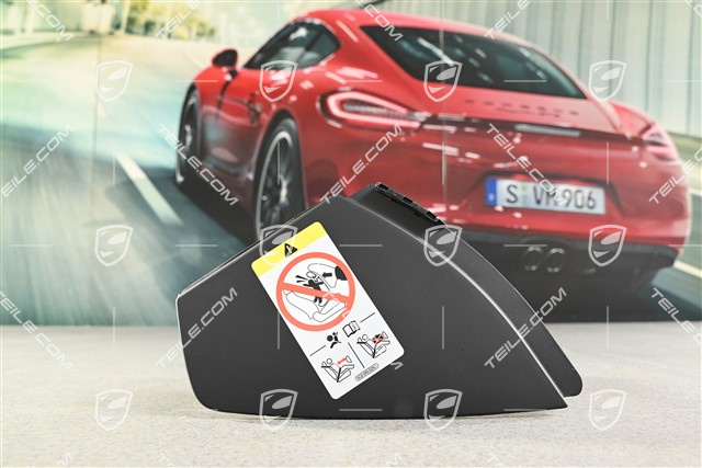 Dashboard trim lower part side cover, Black, R