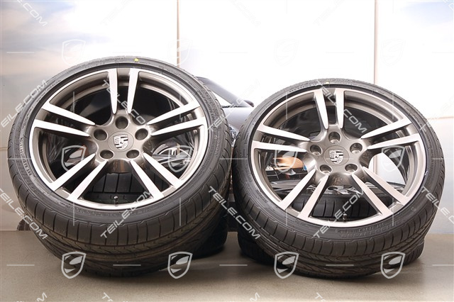 19-inch Turbo II summer wheel set, wheels 8Jx19 ET57+11J x 19 ET 51+summer tyres 235/35 ZR 19+305/30 ZR 19, withoutTPMS