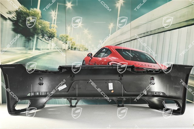 Stoßstange hinten, C4/C4S, für Fahrzeuge mit Sportabgasanlage, mit Löcher für Einparkhilfe und Rückfahrkamera