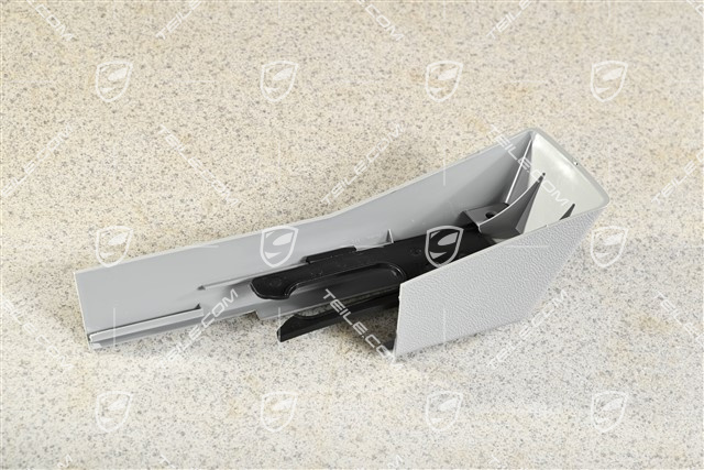 Abdeckung, Abdeckschiene für Vordersitz, Hinten, Stahlgrau