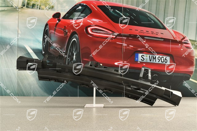 Turbo, Rear bumper Retaining / attachment strip, upper