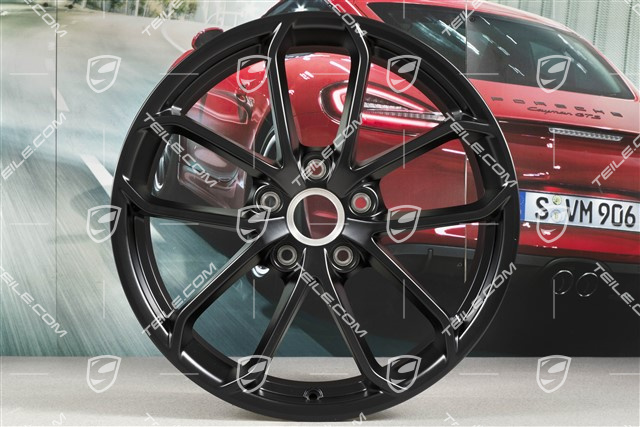 20" Felgensatz 718 Cayman GT4, Felgen 8,5J x 20 ET61 + 11J x 20 ET50, schwarz seidenmatt