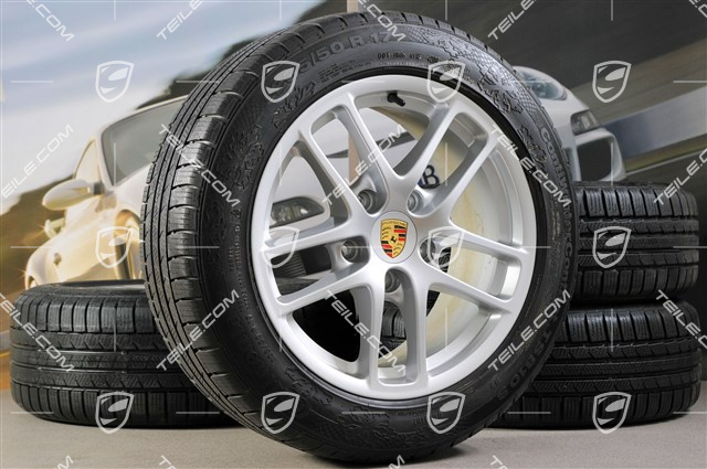 17-inch Cayman winter wheel set, front wheels 6,5J x 17 ET55 + rear 8J x 17 ET40 + NEW winter tyres 205/55 R17 + 235/50 R17, without TPM
