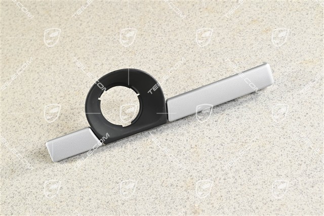 Trim. Ignition switch, Silver matte / Black