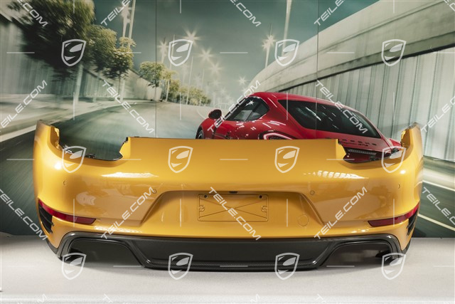 Rear bumper, Turbo S Exclusive Series, with ParkAssist and reversing camera, complete