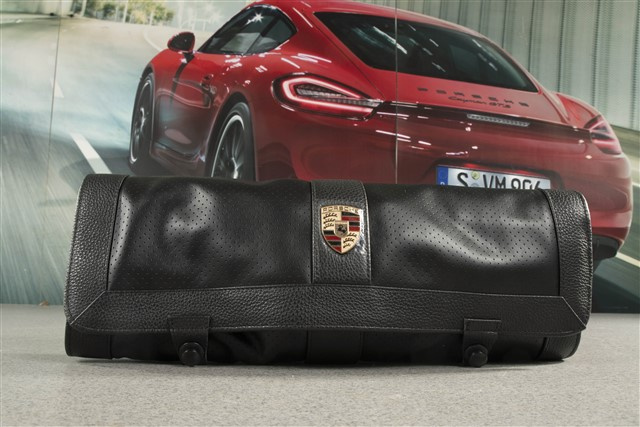 Porsche Classic Werkzeugtasche 993, schwarzes Lochleder