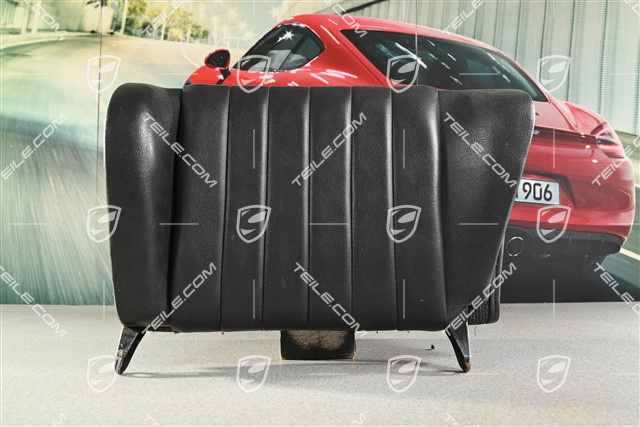 Back seat backrest, Leatherette, black, L