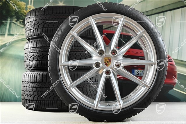 20/21-inch Carrera S winter wheel set, wheel rims 8,5J x 20 ET53 + 11J x 21 ET66 + Continental winter tyres 245/35 R20 + 295/30 R21, with TPMS