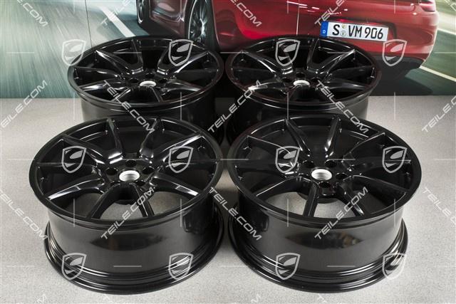 20" Felgensatz Macan SportDesign, 9J x 20 H2 ET26 + 10J x 20 H2 ET19, schwarz hochglanz