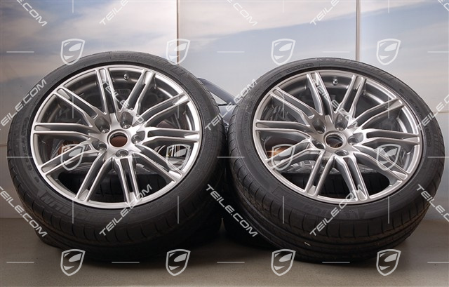 21-inch SportEdition summer wheel set, GT-silver metallic, 4 wheels 10J x 21 ET 50+4 tyres 295/35 R 21 107Y XL,with TPMS