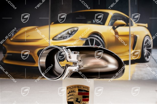 Tailpipe, chrome, Turbo, R