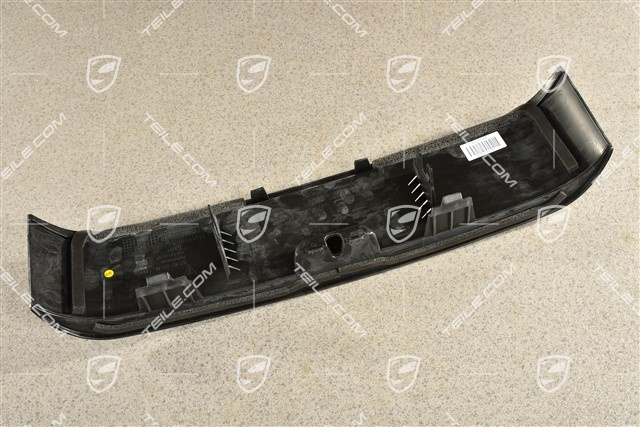 Cover trim, Front bumper center, Black matte