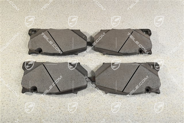 Brake pads set, front axle, Red calipers