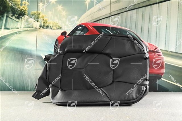 Front seat, Backrest cover, Black Leather Comfort seat, Vented / heated seats, L